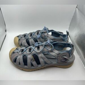 Keen Whisper waterproof blue gray sandals size 7.5